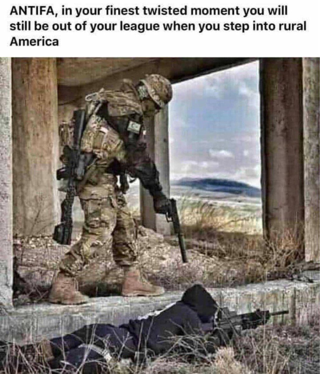 Rioters: We’re going to take out the marines
The Marines: