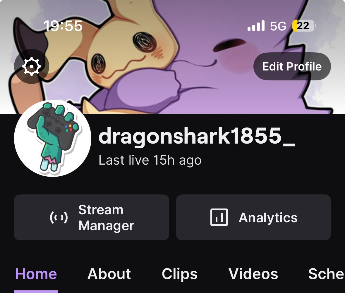 I’d appreciate a follow on my twitch Iv began streaming to try to connect with people that also like to play video games