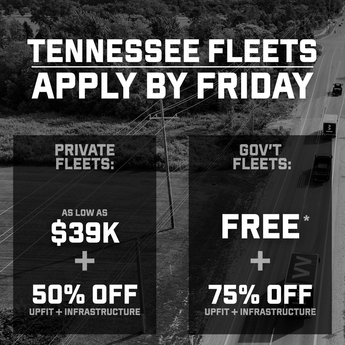 Hurry– Applications are closing soon, but funds are still available! Click to apply: ow.ly/k5pP50W7qF9

Time is running out to get the all-electric Bollinger B4 with major discounts in Tennessee! Apply before Friday, June 13th, and the state will cover: