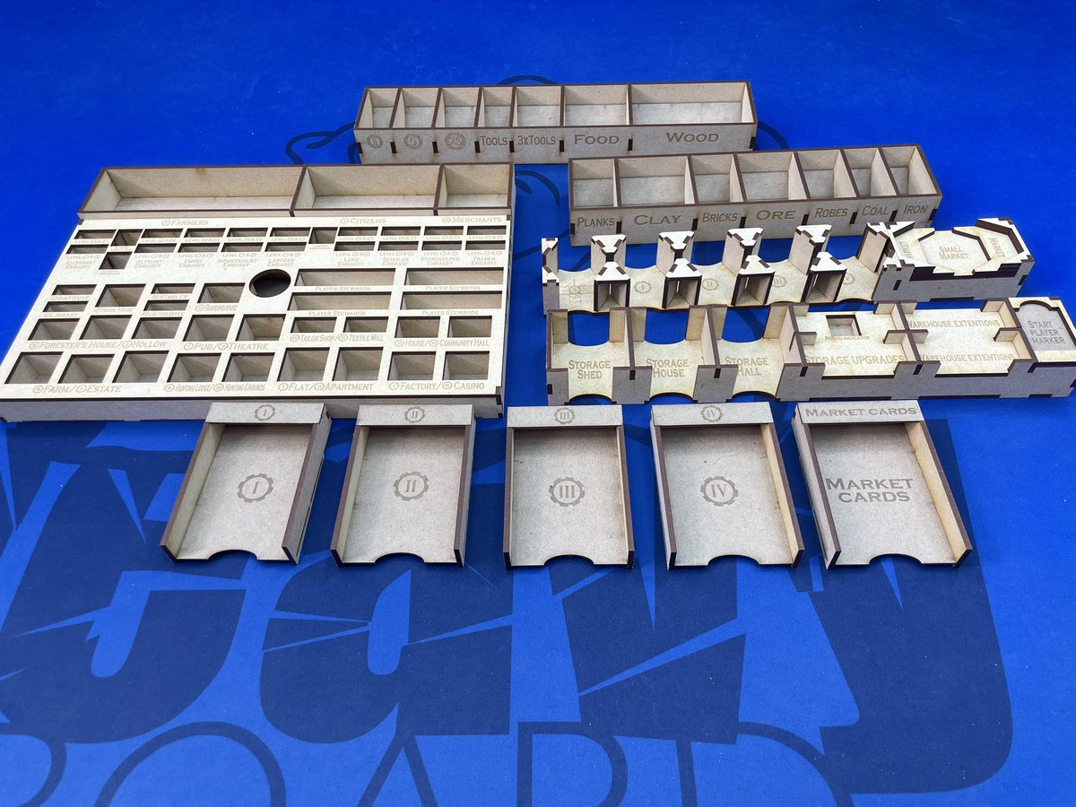 HeavyCardboard's tweet image. Just arrived from Canada ( specifically from Magnificent Meeples on Etsy @DannyPerello):
The custom inset for The Colonists! Super stoked for this!
You will see it on the channel Friday!