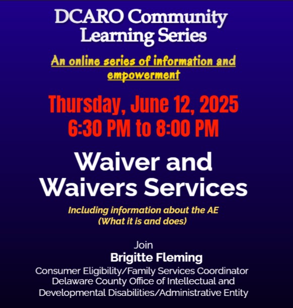 Don't Miss out on this informative and important session.  Spaces still available so visit delcoadvocacy.org to register now!
