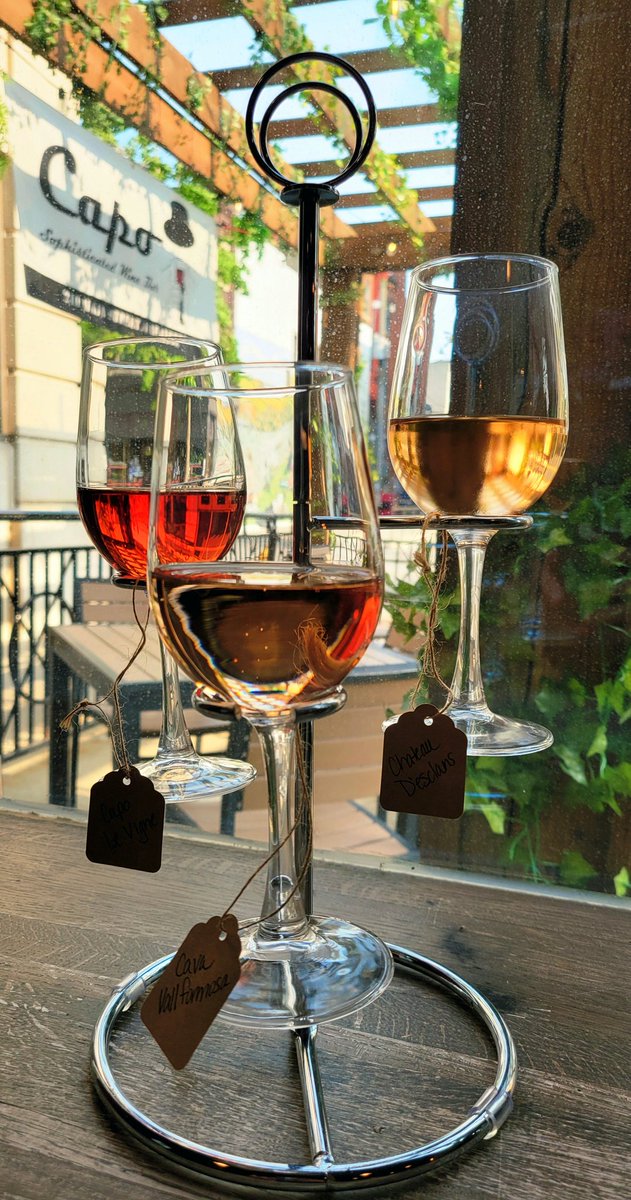 🥂🍾🍷🍺🍻 stop in for a flight! 210 Main Street, Lafayette capowinebar.com