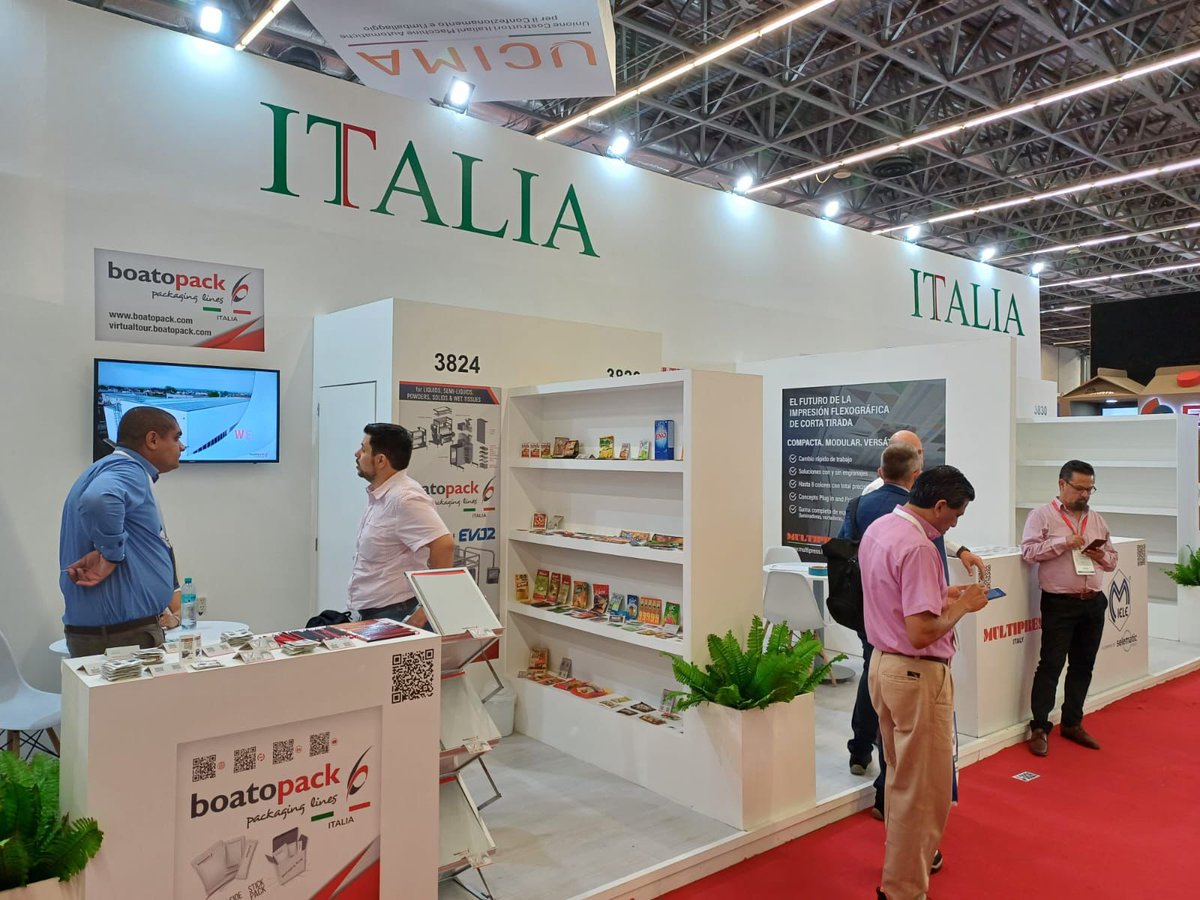 👉27 empresas italianas estarán presentes en <a href="/ExpoPack/">EXPO PACK</a> Guadalajara 2025, colectiva organizada por ICE Agenzia en colaboración con <a href="/UCIMAorg/">UCIMA</a> 

🗓️ 10 al 12 de junio 
📍 Expo Guadalajara

#expopack #expopackguadalajara #AgenziaICE #Italia #Messico #packaging #ICE

<a href="/ItalyinMEX/">Italy in Mexico</a>