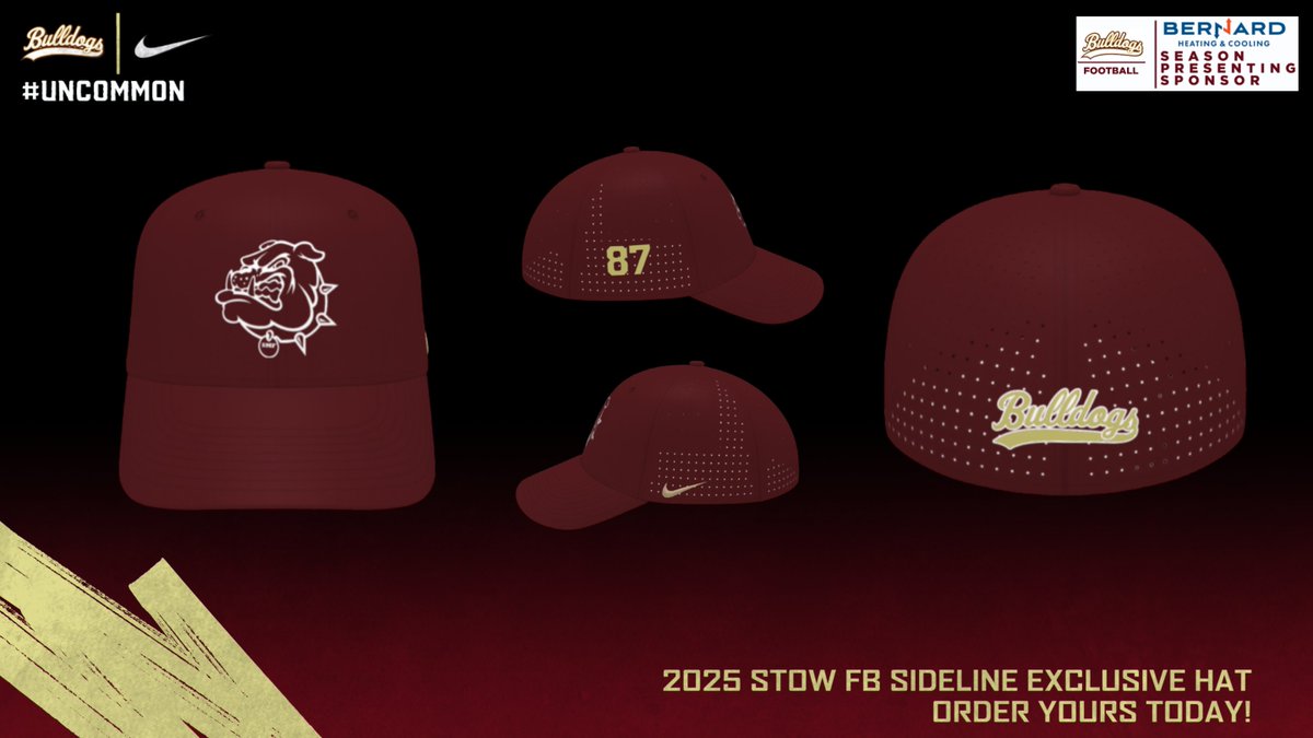 The SMF Bulldog Football 2025 Sideline Exclusive Hat is available for order! All proceeds from the hat sale will go towards The Sean Flaherty Memorial Scholarship. Pre-sale orders close July 1st. Order via the Google Form: forms.gle/SXjECs7KaXtBrh…