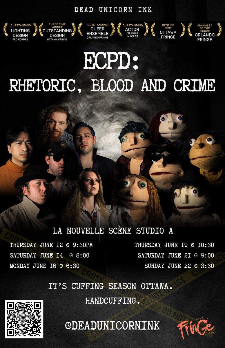 KosoWHAT's tweet photo. ECPD is coming to the Ottawa Fringe! #theatre #puppets
@ottawafringe @volottfringe @DeadUnicornInk @OttawaEvent @ctvottawa @OttawaCitizen @ottawaevents https://t.co/7xP4ecAD33