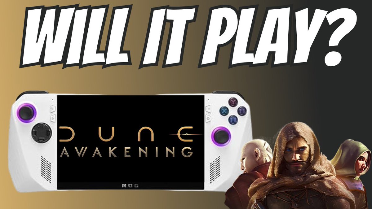 jaredconyers's tweet image. It's officially launch day for Dune: Awakening, and this game plays GREAT on the ROG Ally Z1 Extreme. Check out my video for more: youtu.be/OzAdXva6tN8