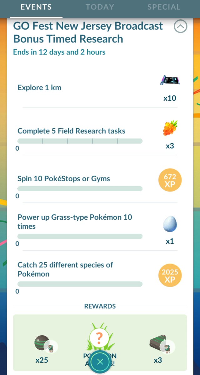 RaspberryWeiner's tweet image. If you haven't already claimed your free Twitch drop for the special Skiddo research (GO Fest New Jersey Broadcast Bonus Timed Research)

All you have to do is connect your PTC account to Twitch and watch 30 minutes of a #PokemonGO livestream with drops enabled. The user I…