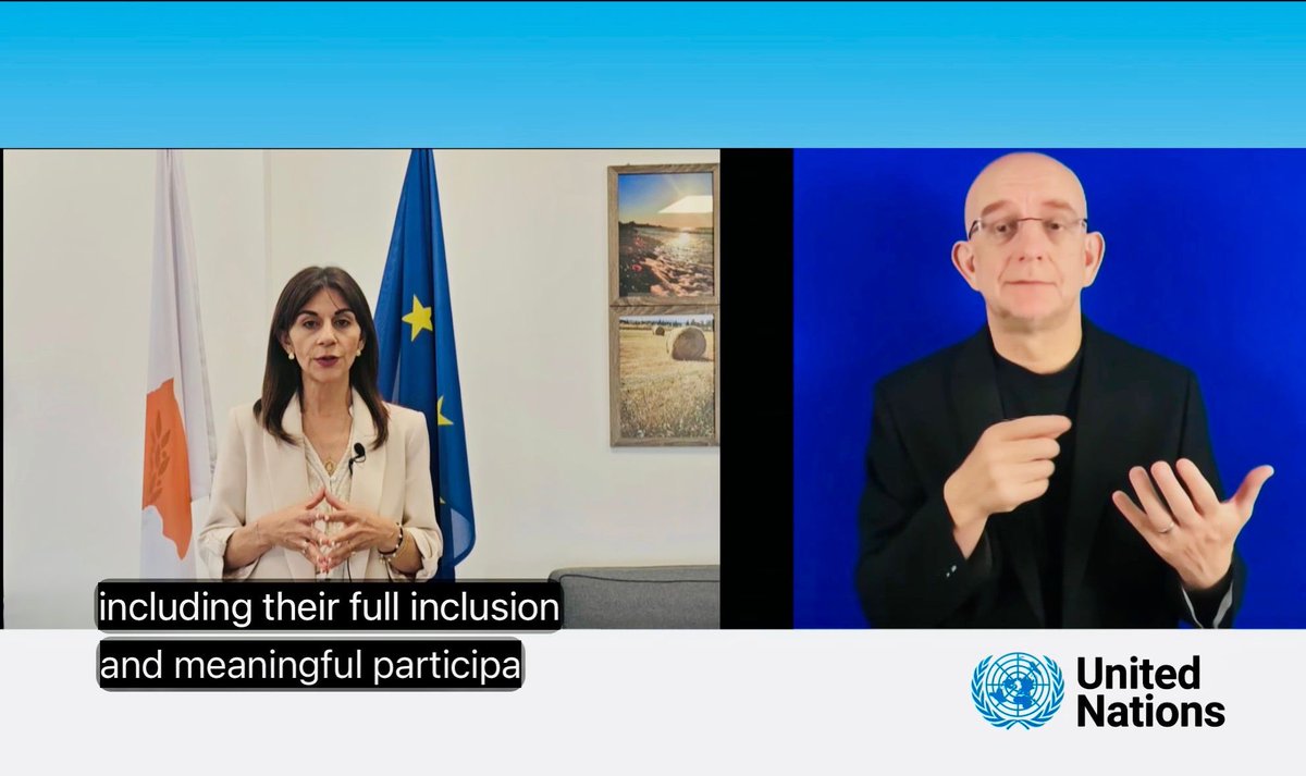 CyprusinUN's tweet image. 🔔🇺🇳| Dep. Minister @WelfareGovCY @MarilenaEvan delivered #Cyprus statement at #COSP18 #CRPD:
✍️1st National Disability Strategy 2018-2028 revised in 2024,
✍️ National Disability Action Plan 2024-2028 adopted,
👉Inclusion of persons with #disabilities a priority for #CY2026EU.