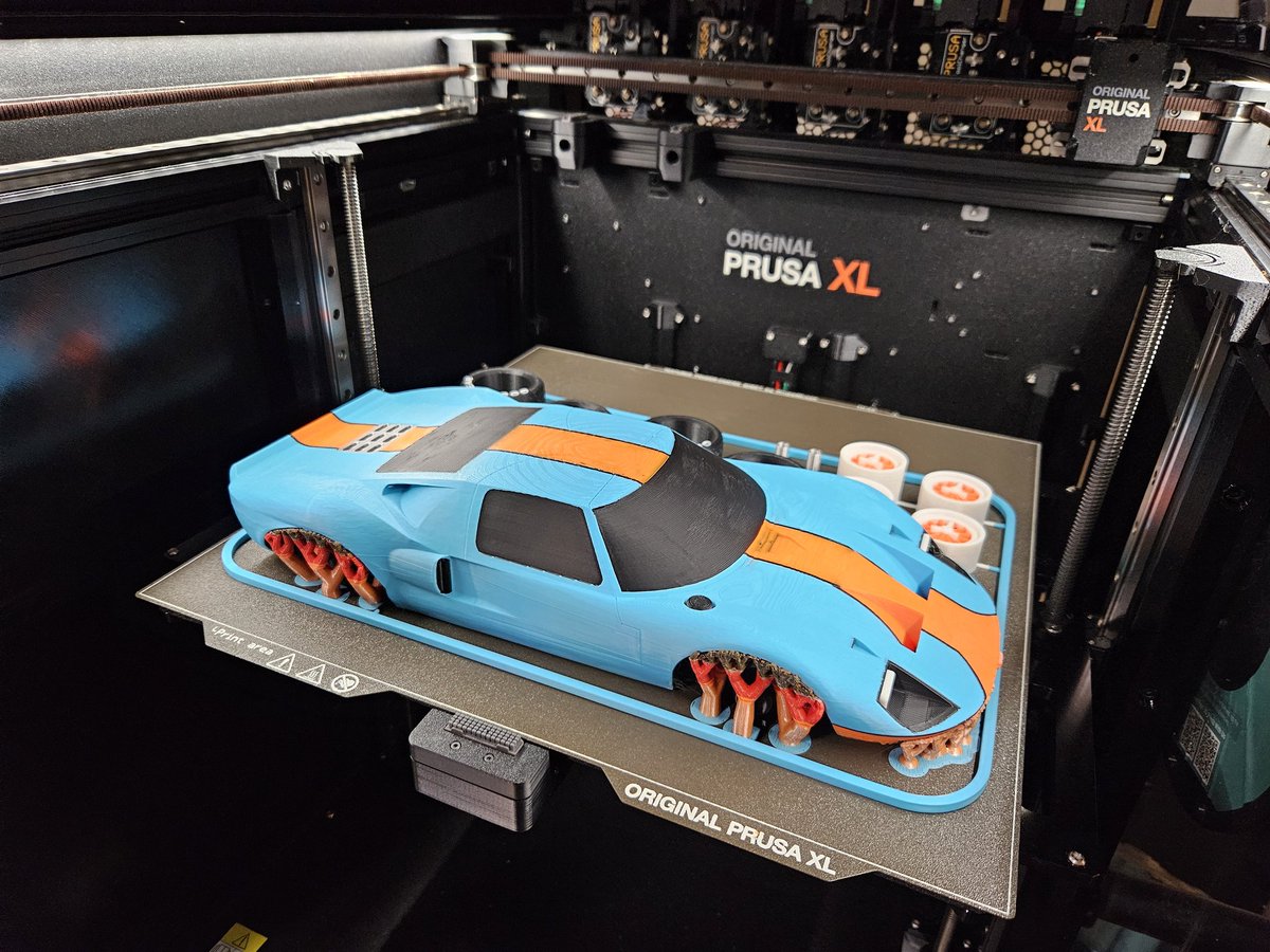 jerrari3D's tweet image. This was so much fun to watch print on the Prusa XL. I may have scaled it up just a little 😆
STL: printables.com/model/1029944-…
#3dprint #3dprinting @Prusa3D