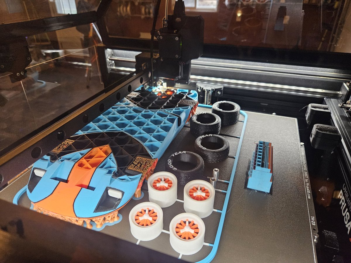 jerrari3D's tweet image. This was so much fun to watch print on the Prusa XL. I may have scaled it up just a little 😆
STL: printables.com/model/1029944-…
#3dprint #3dprinting @Prusa3D