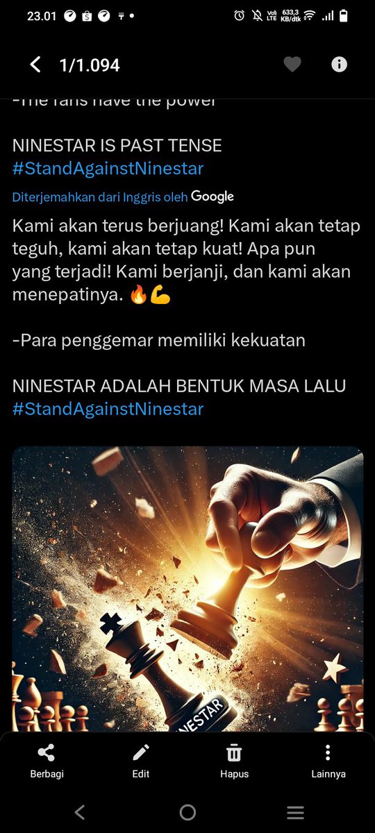 Semangat kawan boikot ny