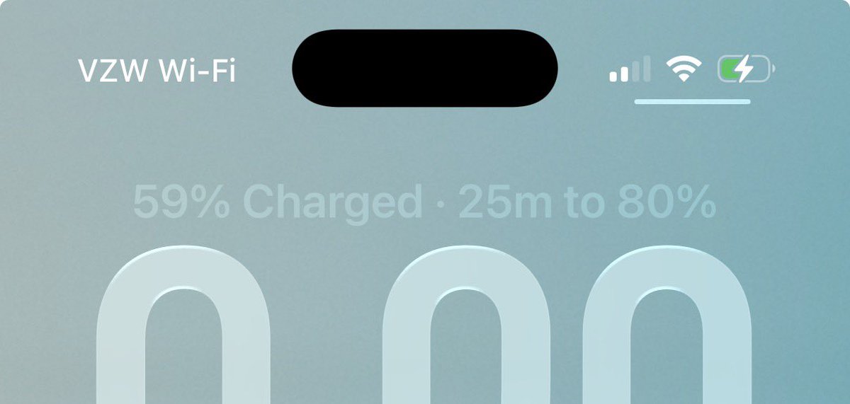 New iOS shows you how long until your device hits 80% and 100% as well as a lock screen preview. Nice!