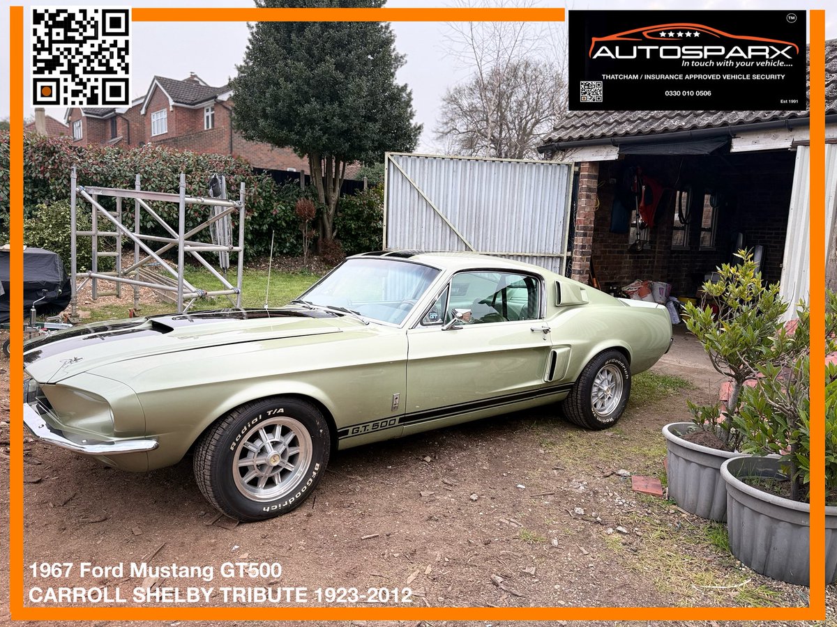 #thatcham accredited #insurance approved  #vehiclesecurity installation #whoswatchingyours #classiccar #mustang #gt500 Get in touch #autosparx #vehiclesecurity Tel 03300100506 (local rate) Before it’s too late!