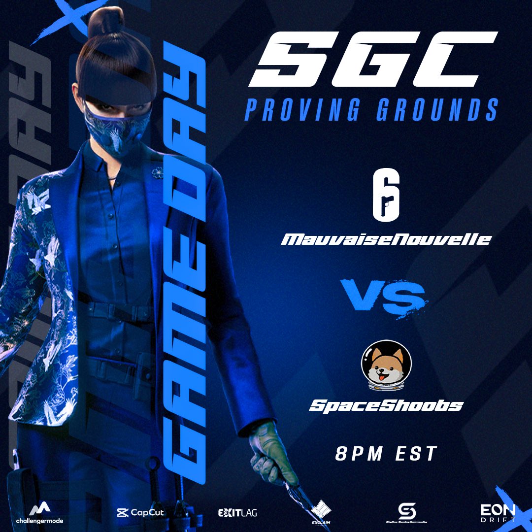 SkylineGamingCommunity (@skylinegaminge1) on Twitter photo Tonight we have the SGC Proving Grounds - Group Stage (Round 3)!
<a href="/SpaceShoobs/">SpaceShoobs!</a> vs #Mauvaisehouvelle
3 Maps coming at you live at 8:00pm EST!
Casted By:
<a href="/glitter_whiskey/">WhiskeyGlitter</a> & <a href="/RacingEngr/">Nico / WhiskeyRun</a>
Observers:
Currently being Decided 😉
Producer:
<a href="/iXaayN/">XaayN</a>
Brought to you by:
<a href="/R6esports/">Rainbow Six Esports</a> Tonight we have the SGC Proving Grounds - Group Stage (Round 3)!
<a href="/SpaceShoobs/">SpaceShoobs!</a> vs #Mauvaisehouvelle
3 Maps coming at you live at 8:00pm EST!
Casted By:
<a href="/glitter_whiskey/">WhiskeyGlitter</a> & <a href="/RacingEngr/">Nico / WhiskeyRun</a>
Observers:
Currently being Decided 😉
Producer:
<a href="/iXaayN/">XaayN</a>
Brought to you by:
<a href="/R6esports/">Rainbow Six Esports</a>
