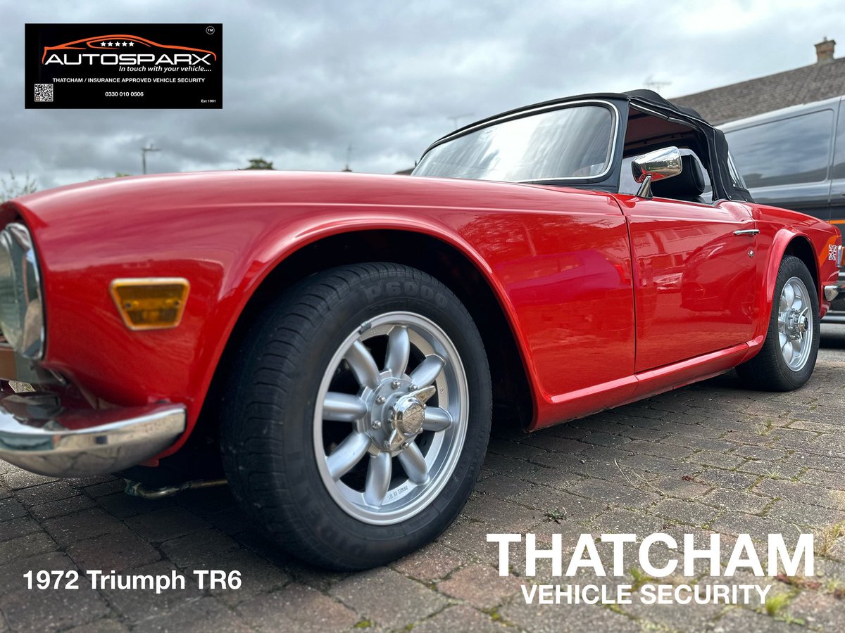 #thatcham accredited #insurance approved  #vehiclesecurity installation #whoswatchingyours #classiccar #triumphtr6 Get in touch #autosparx #vehiclesecurity Tel 03300100506 (local rate) Before it’s too late!