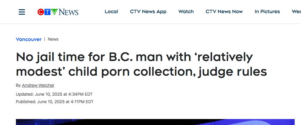 No, your eyes are not deceiving you. The guy just had a "modest" collection, so no jail time.
 Tamara Lich was denied bail &amp; sat in jail over a mischief charge. The judicial system in Canada is f*cked.