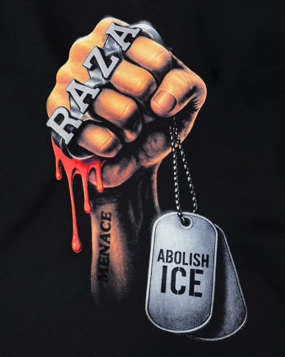 STEVENMENACE323's tweet image. Made some artwork in response to ICE raiding our home, Los Angeles. Not for sale. Just had to get this out.