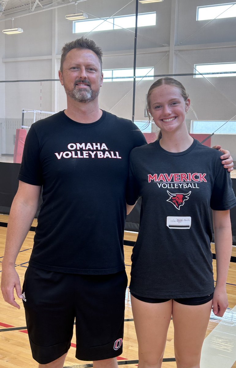 I had a great time at camp today! It was so fun meeting all the players and coaches and do it with my club teammate <a href="/AubreeFettin/">Aubree Fettin</a>! Thanks for the invite! <a href="/OmahaVB/">Omaha Volleyball</a>