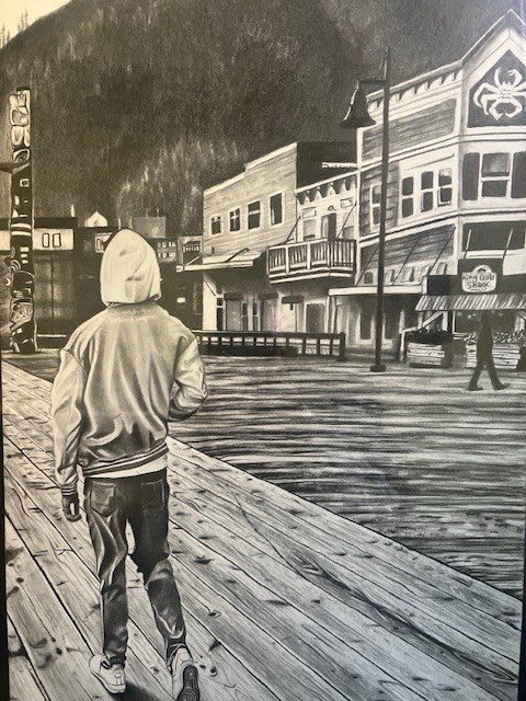 RepBentz's tweet image. Congratulations to Talula Heckendorf, a student from Phoenix High School in Oregon’s Second Congressional District, for winning this year’s Congressional Art Competition with her outstanding piece, “Man Walking Through an Alaskan Town.”

Her artwork will be proudly displayed in…