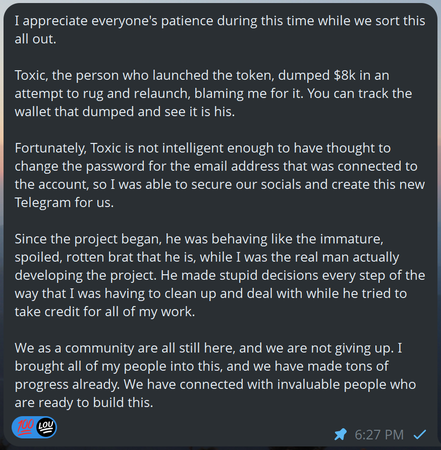 New Telegram: t.me/BabyAbster