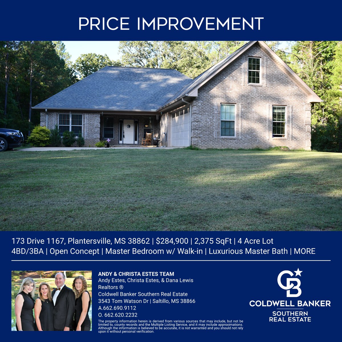 CBSouthern1's tweet image. #Plantersville - #Reduced! 4BD/3BA #exquisite residence with 4 acres offering an open concept design that seemlessly integrates the dining, great room, and kitchen areas.  The Master has a spacious walk-in closet.   Andy &amp;amp; Christa Estes Team@cbsouthern1. cbtupelo.com/listing/MS/Pla…