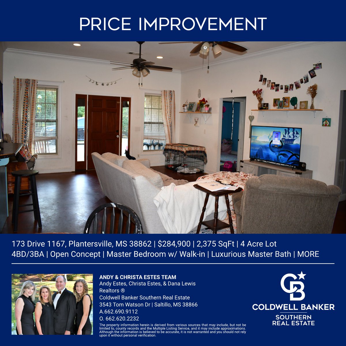 CBSouthern1's tweet image. #Plantersville - #Reduced! 4BD/3BA #exquisite residence with 4 acres offering an open concept design that seemlessly integrates the dining, great room, and kitchen areas.  The Master has a spacious walk-in closet.   Andy &amp;amp; Christa Estes Team@cbsouthern1. cbtupelo.com/listing/MS/Pla…