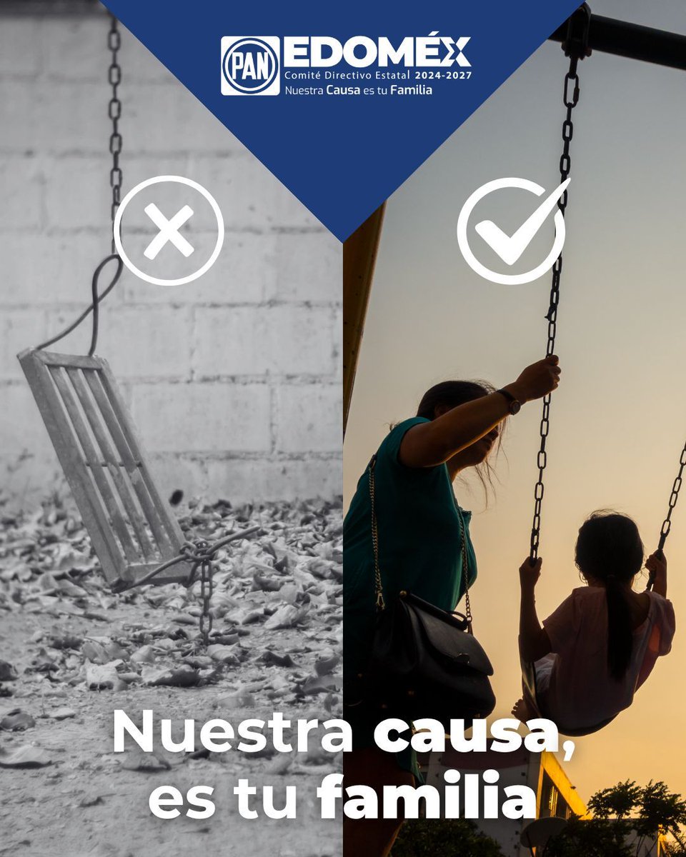 El miedo no debe ser normal. En el PAN creemos en:
✓ Calles donde los niños jueguen seguros
✓ Parques que unan, no que abandonen
✓ Colonias libres de violencia