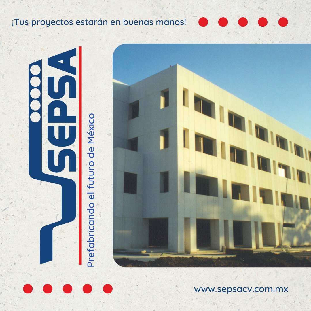 SEPSACV's tweet photo. Experiencia, innovación y compromiso en cada pieza.
#SEPSA #sepsaprefabricados #PrefabricandoelfuturodeMéxico #concreto #prefabricados #Ingeniería #Construcción #Edificios #Calidad #Innovación #ServiciosDeConstrucción https://t.co/tyEPNmLL0O