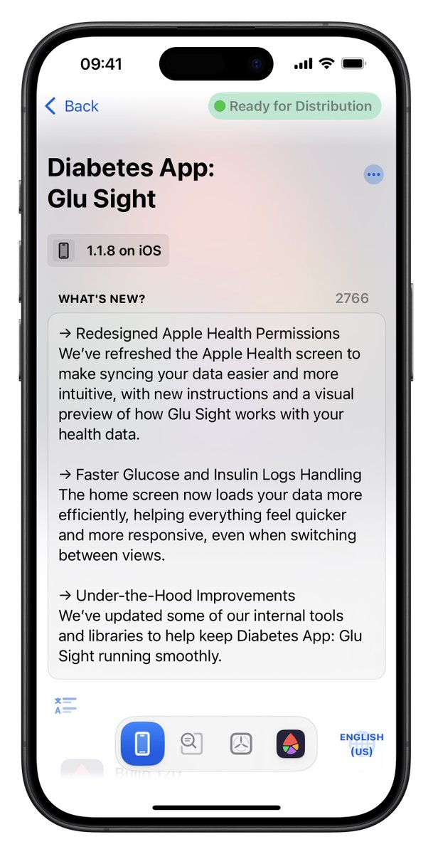 SlowbrewedS's tweet image. 🚨 New in Diabetes App: Glu Sight v1.1.8

A smoother, smarter way to sync with Apple Health .
 
Speedier data processing. Cleaner layout. Clearer onboarding guidance.

Update now or start for free here 👉 apple.co/3GZIsm1

#DiabetesManagement #HealthApp #IndieApps