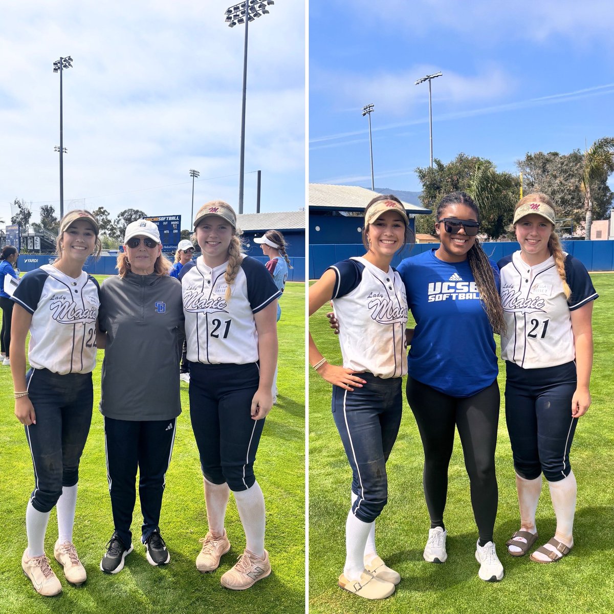 Lady Magic Munoz- Asia (@lm_munoz_asia) on Twitter photo Thank you <a href="/UCSBSoftball/">UC Santa Barbara Softball</a> coaches and players for an amazing camp! Maddie and Ella had a great time and loved meeting Lady Magic alumn, Mayala Johnson! Go Gauchos! Thank you <a href="/UCSBSoftball/">UC Santa Barbara Softball</a> coaches and players for an amazing camp! Maddie and Ella had a great time and loved meeting Lady Magic alumn, Mayala Johnson! Go Gauchos!
