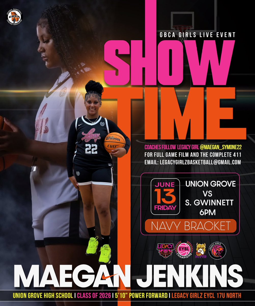 Maegan Symone Jenkins #22 (@maegan_symone22) on Twitter photo Coaches,
Come check out me and my team <a href="/UnionGroveWBB/">Union Grove WBB</a> at <a href="/girlsgbcalive/">GBCA Girls Live Event</a> at Lake Point, Ga . Our 1st game is Friday at 6pm on Court 11.
Follow me on Twitter <a href="/maegan_symone22/">Maegan Symone Jenkins #22</a> this weekend for highlights and schedule updates
<a href="/LegacyNike17u/">Legacy Nike EYCL 17u</a>, <a href="/TEAMLEGACYGIRLZ/">LEGACY GIRLZ</a>, <a href="/pitts_academy/">COACH PITTS</a>, Coaches,
Come check out me and my team <a href="/UnionGroveWBB/">Union Grove WBB</a> at <a href="/girlsgbcalive/">GBCA Girls Live Event</a> at Lake Point, Ga . Our 1st game is Friday at 6pm on Court 11.
Follow me on Twitter <a href="/maegan_symone22/">Maegan Symone Jenkins #22</a> this weekend for highlights and schedule updates
<a href="/LegacyNike17u/">Legacy Nike EYCL 17u</a>, <a href="/TEAMLEGACYGIRLZ/">LEGACY GIRLZ</a>, <a href="/pitts_academy/">COACH PITTS</a>,