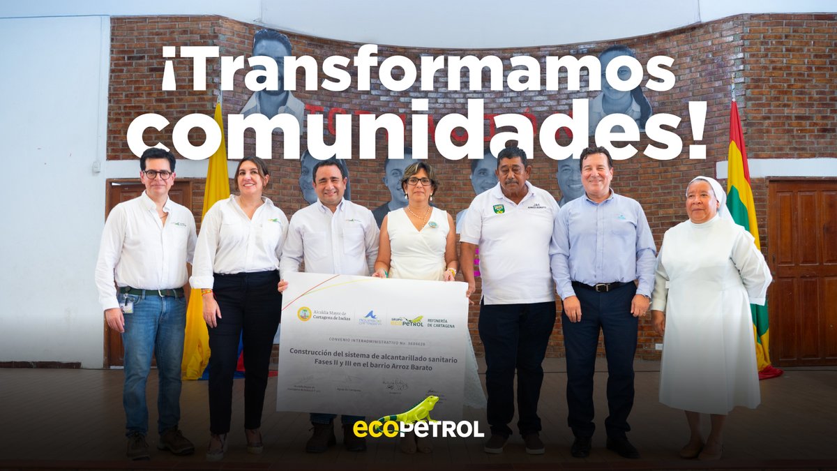 ECOPETROL_SA's tweet photo. #BuenasNoticias | El barrio Arroz Barato tendrá red de alcantarillado para más de 2.000 personas en Cartagena.

600 hogares accederán a este servicio en aproximadamente 8 meses.

Descubre más detalles 👇

#Ecopetrol #DesarrolloSocial #Cartagena 💚 https://t.co/7vAR8sonF4