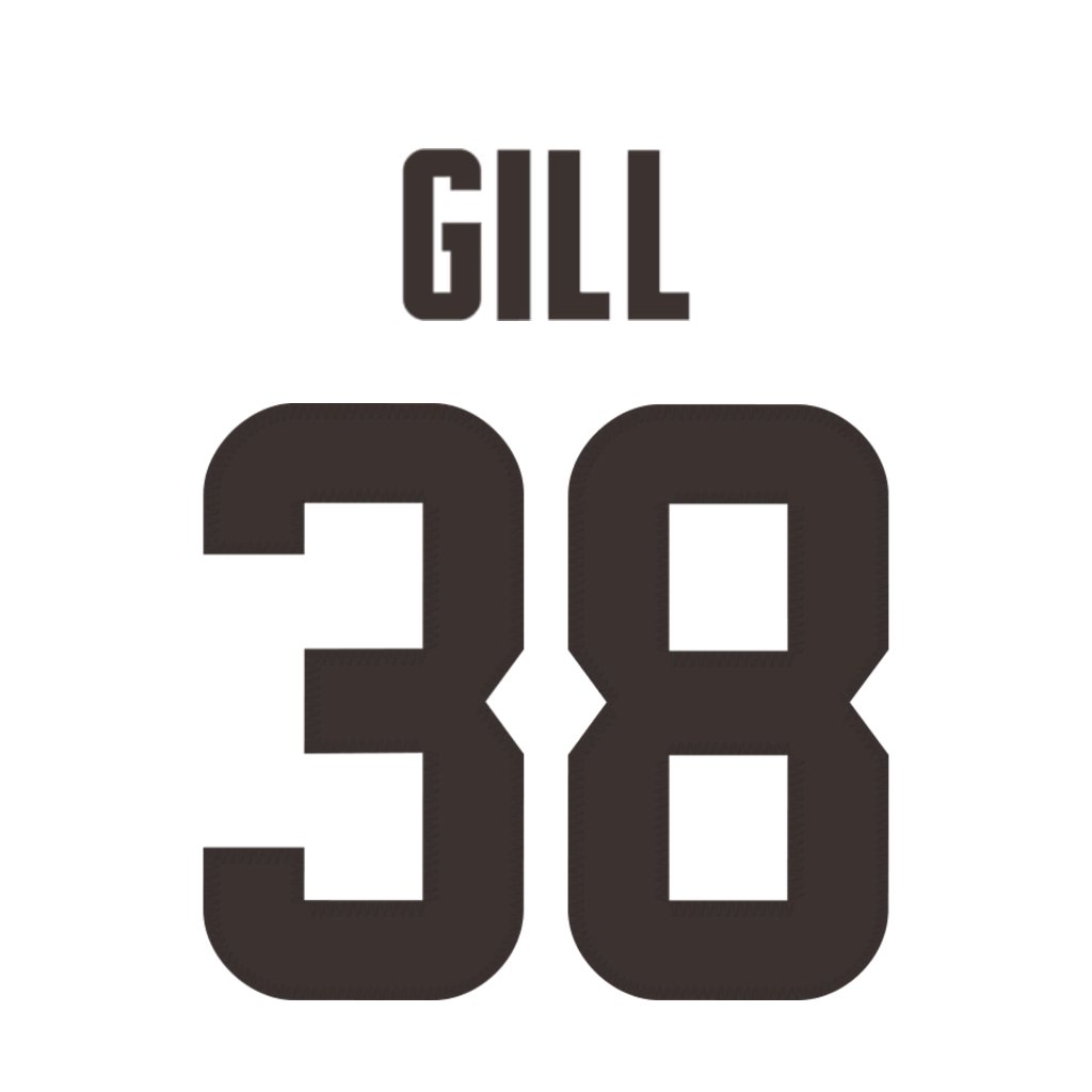 Cleveland Browns WR Jaelen Gill is wearing number 38. Last assigned to Andre Szmyt. #DawgPound