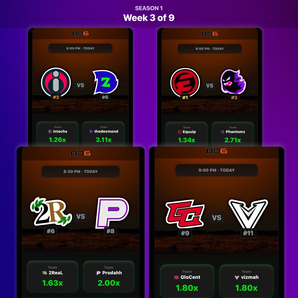 1v1Me (@1v1me) on Twitter photo Tuesday Night SnD π« π£
7PM EST: <a href="/IntechsTV/">Thomas</a> & <a href="/Flxnked/">FaZe Flxnked</a> π <a href="/TheDezmond/">Dez</a> & <a href="/bowlcutmatt_/">Fisher Matt</a>
9PM EST: <a href="/Equuip/">Nicholas</a> & <a href="/CytheTV/">5F Cythe</a> π <a href="/Phantomz/">Phantomz</a> & <a href="/rayskiis/">raygun</a>
9:30PM EST: <a href="/MG2ReaL/">2βπ’πππ¦</a> & <a href="/ItsCito_/">Cito</a> π <a href="/Prodahh_/">sen z</a> & <a href="/lonnerdd/">London β‘</a>
10PM EST: <a href="/GloCentTV/">Glo</a> & <a href="/Beam_Ark/">L8 BeamArk</a> π <a href="/Vizmah/">Viz</a> & <a href="/ImNotEffective/">KRNG Effective</a>
π₯πΏπ€ Tuesday Night SnD π« π£
7PM EST: <a href="/IntechsTV/">Thomas</a> & <a href="/Flxnked/">FaZe Flxnked</a> π <a href="/TheDezmond/">Dez</a> & <a href="/bowlcutmatt_/">Fisher Matt</a>
9PM EST: <a href="/Equuip/">Nicholas</a> & <a href="/CytheTV/">5F Cythe</a> π <a href="/Phantomz/">Phantomz</a> & <a href="/rayskiis/">raygun</a>
9:30PM EST: <a href="/MG2ReaL/">2βπ’πππ¦</a> & <a href="/ItsCito_/">Cito</a> π <a href="/Prodahh_/">sen z</a> & <a href="/lonnerdd/">London β‘</a>
10PM EST: <a href="/GloCentTV/">Glo</a> & <a href="/Beam_Ark/">L8 BeamArk</a> π <a href="/Vizmah/">Viz</a> & <a href="/ImNotEffective/">KRNG Effective</a>
π₯πΏπ€