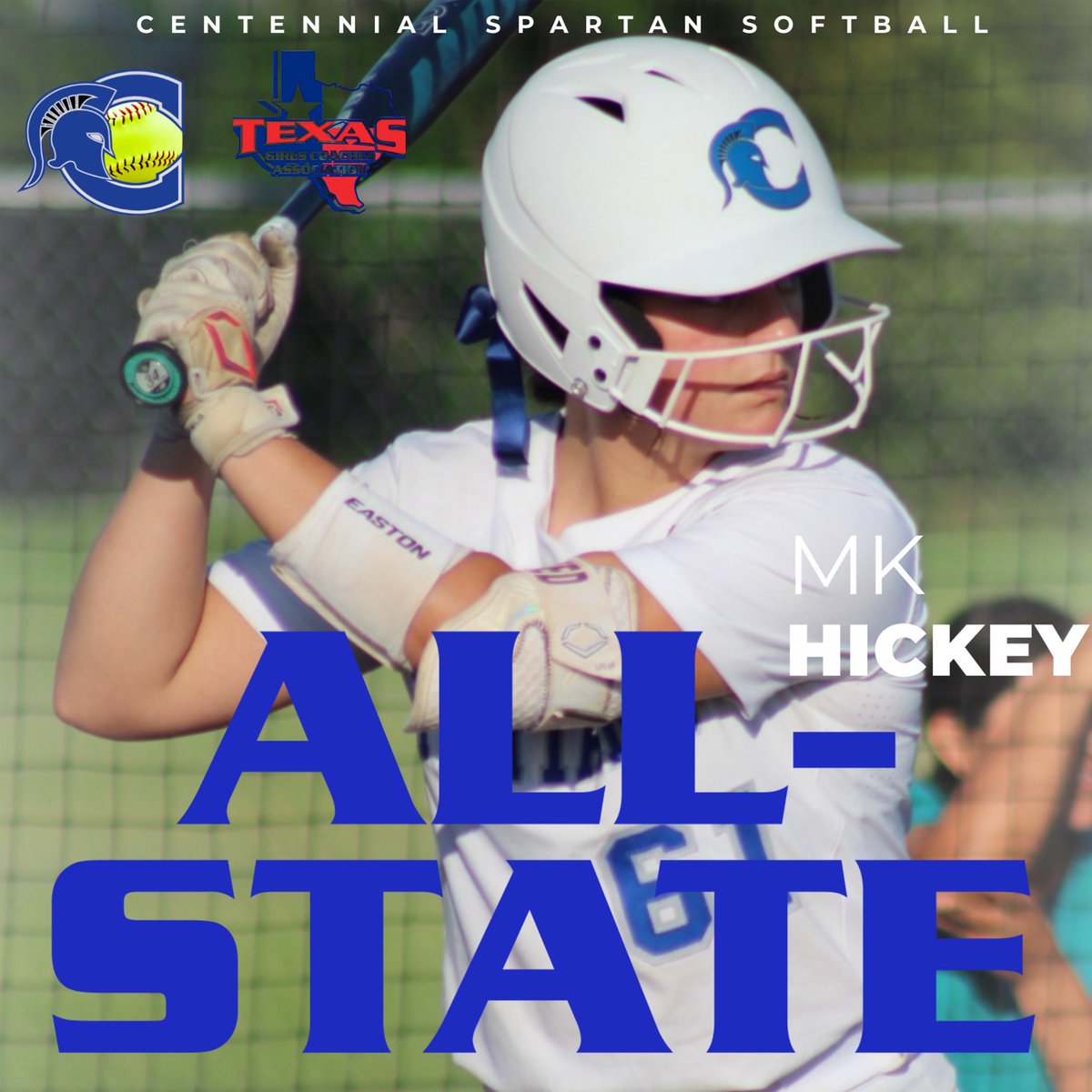 SPARTAN SOFTBALL (@chsspartansb) on Twitter photo Congratulations are in order for our #61, MK Hickey for being selected to the 5A TGCA All-State Team!!
MK, we are so incredibly proud of you!!
#spartanfam
<a href="/CHSSpartans/">Centennial Spartans</a>
<a href="/BurlesonSports/">Burleson ISD Athletics</a>
<a href="/BurlesonISD/">BurlesonISD</a>
<a href="/TheBurlesonBuzz/">The Burleson Buzz</a>
<a href="/MKHickey61/">Madelyn Hickey</a> Congratulations are in order for our #61, MK Hickey for being selected to the 5A TGCA All-State Team!!
MK, we are so incredibly proud of you!!
#spartanfam
<a href="/CHSSpartans/">Centennial Spartans</a>
<a href="/BurlesonSports/">Burleson ISD Athletics</a>
<a href="/BurlesonISD/">BurlesonISD</a>
<a href="/TheBurlesonBuzz/">The Burleson Buzz</a>
<a href="/MKHickey61/">Madelyn Hickey</a>