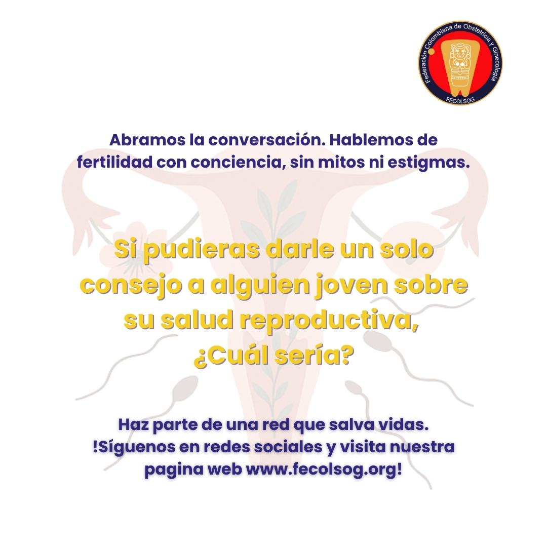 La fertilidad también es salud.
Este mes, hablemos de salud reproductiva con información, conciencia y empatía. 

Si pudieras darle un solo consejo a alguien joven sobre su salud reproductiva, ¿Cuál sería?

#CuidadoDeLaFertilidad #SaludReproductiva #Fecolsog