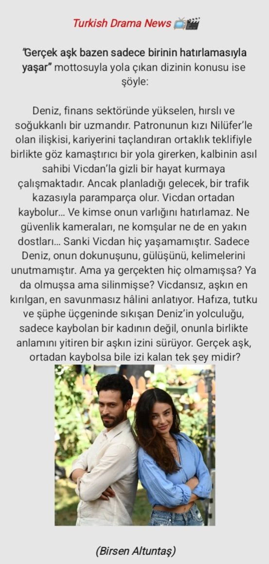 📌 ما هي الأحداث التي يدور حوْلها مسلسل "عديم الضمير" ..

#AyçaAyşinTuran #EkinKoç

#Vicdansız 📺👇🏻
