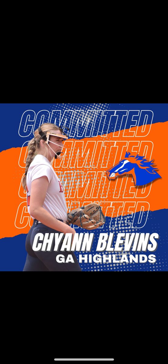 I am excited to announce l will be continuing my softball career at the University of Georgia Highlands. I am thankful for not only this opportunity, but everyone that has been cheering me on and supporting my passion. God has truly blessed me beyond measure! GO MUSTANGS!!!