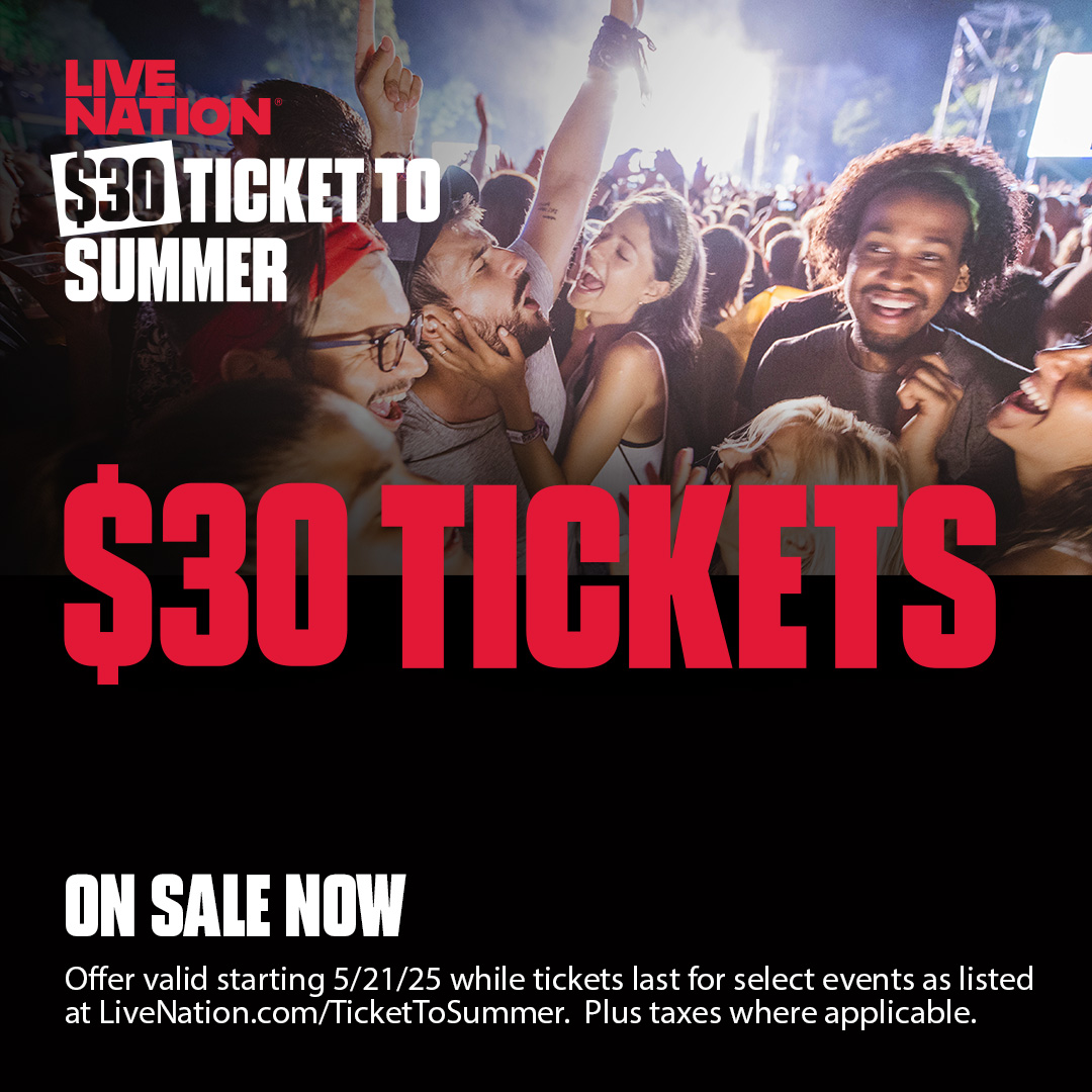 PNC Bank Arts Center (@pncartscenter) on Twitter photo Your $30 Ticket to Summer is waiting for you! Limited tickets still available for <a href="/TheBeachBoys/">The Beach Boys</a>, <a href="/CountingCrows/">Counting Crows</a>, <a href="/KIDZBOP/">KIDZ BOP</a>, <a href="/FIROfficial/">Falling In Reverse</a>, & more!
π« livemu.sc/3FS2sXg Your $30 Ticket to Summer is waiting for you! Limited tickets still available for <a href="/TheBeachBoys/">The Beach Boys</a>, <a href="/CountingCrows/">Counting Crows</a>, <a href="/KIDZBOP/">KIDZ BOP</a>, <a href="/FIROfficial/">Falling In Reverse</a>, & more!
π« livemu.sc/3FS2sXg
