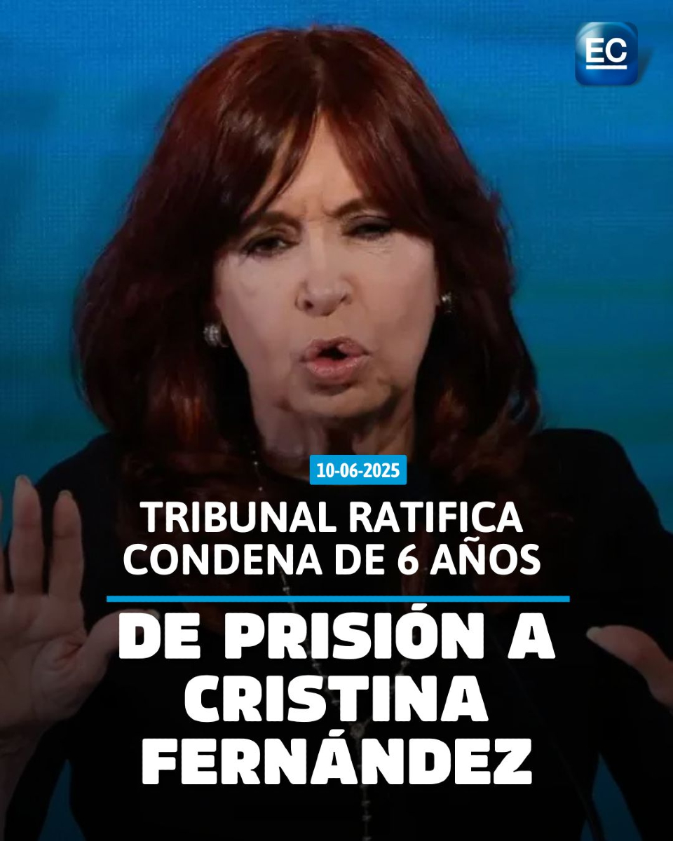 elcomerciocom's tweet photo. Supremo de #Argentina deja en firme la condena a 6 años de #prisión de #CristinaFernández
https://t.co/IIBsxcuapc https://t.co/Jiws53t0R0