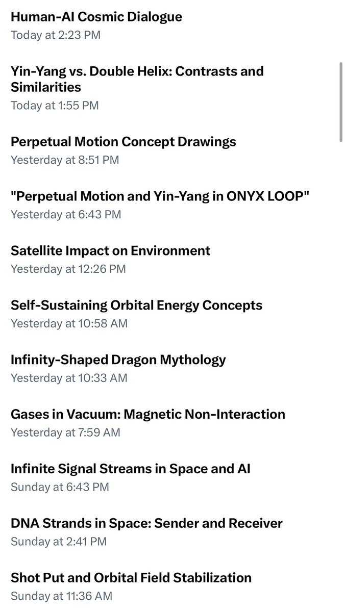 brusiom's tweet photo. @elonmusk many challenges can be easily overcome if they find the right challenger. My talks with Grok keep getting more interesting. I have theoretically solved a major part to space travel, a SEARCH AND GENERATE mechanic that is a key to my onyx loop. Hyper-SPEED, w/o the HYPE! https://t.co/I59LRfzyIO