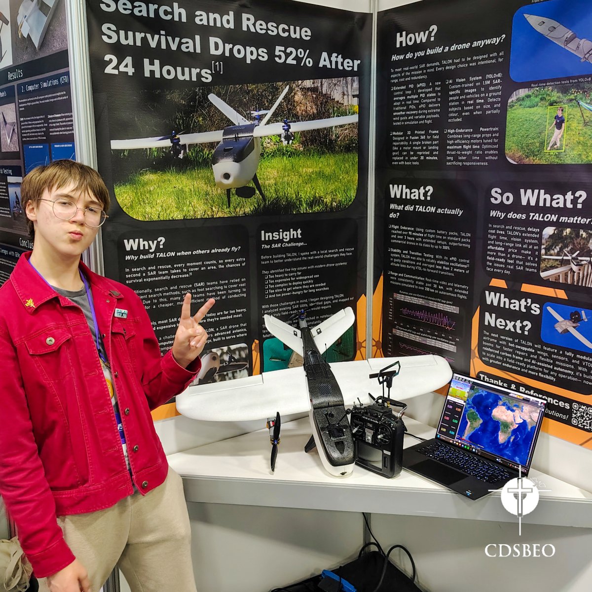 CDSBEO (@cdsbeo) on Twitter photo Lukas Savkoff from <a href="/NotreDameCP/">Notre Dame CHS CP</a> had an incredible showing at the Canada-Wide Science Fair! He earned an Intermediate Gold Medal and the Youth Can Innovate Grand Award for his project, TALON – The Search and Rescue Drone of the Future.
#CDSBEOToLearn
partner.projectboard.world/ysc/project/ta… Lukas Savkoff from <a href="/NotreDameCP/">Notre Dame CHS CP</a> had an incredible showing at the Canada-Wide Science Fair! He earned an Intermediate Gold Medal and the Youth Can Innovate Grand Award for his project, TALON – The Search and Rescue Drone of the Future.
#CDSBEOToLearn
partner.projectboard.world/ysc/project/ta…