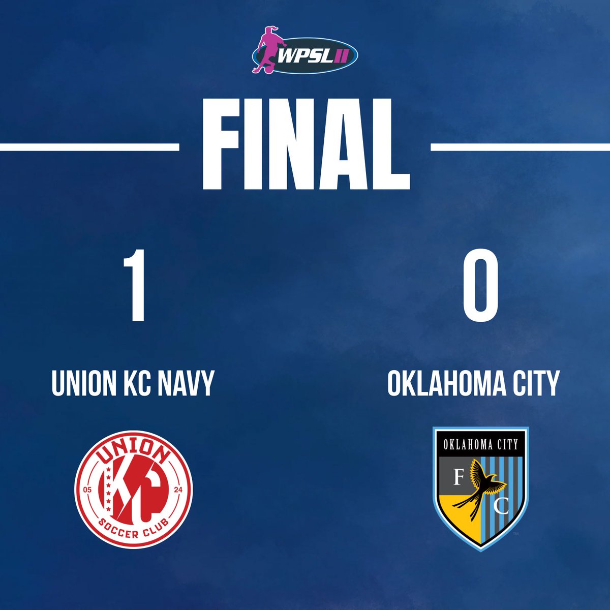 Union KC Navy open up their game play with 1-0 victory against @oklahomacityfc 

⚽️ CORYN JESPERSEN