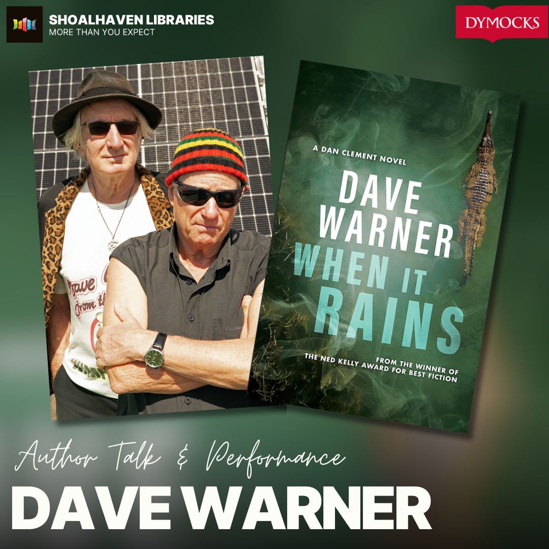 Come on down #Nowra or anybody in the #Shoalhaven area 5.30 TUE JULY 8 - bit.ly/Dave-Warner #books #crimefiction #music #suburbanboy #punk #author