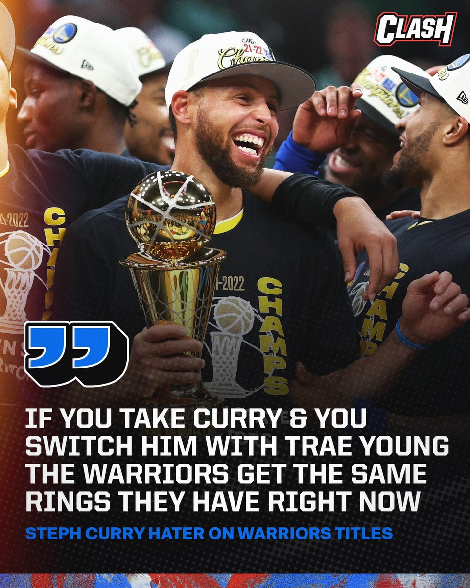 clash_hoh's tweet photo. Would Trae Young have FOUR rings if he played on the Warriors? 😳 https://t.co/0goWcPLCr2