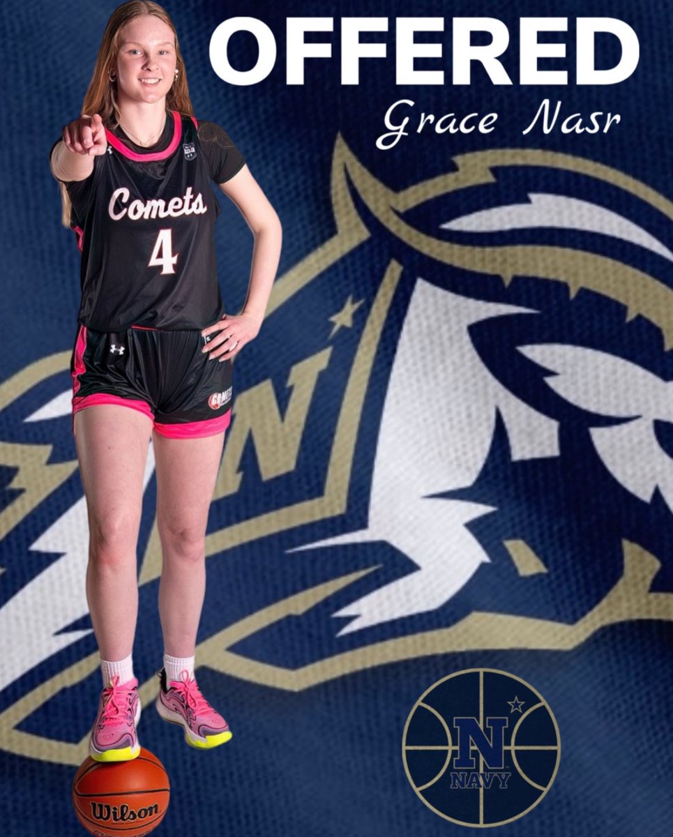 Grace Nasr (@gj_nasr) on Twitter photo Thank you to Coach Taylor and his staff for the offer from <a href="/NavyWBB/">Navy Women's Basketball</a>!! <a href="/CometsBallers/">Comets Basketball</a> <a href="/NDA_basketball/">Notre Dame Basketball🏀</a> Thank you to Coach Taylor and his staff for the offer from <a href="/NavyWBB/">Navy Women's Basketball</a>!! <a href="/CometsBallers/">Comets Basketball</a> <a href="/NDA_basketball/">Notre Dame Basketball🏀</a>