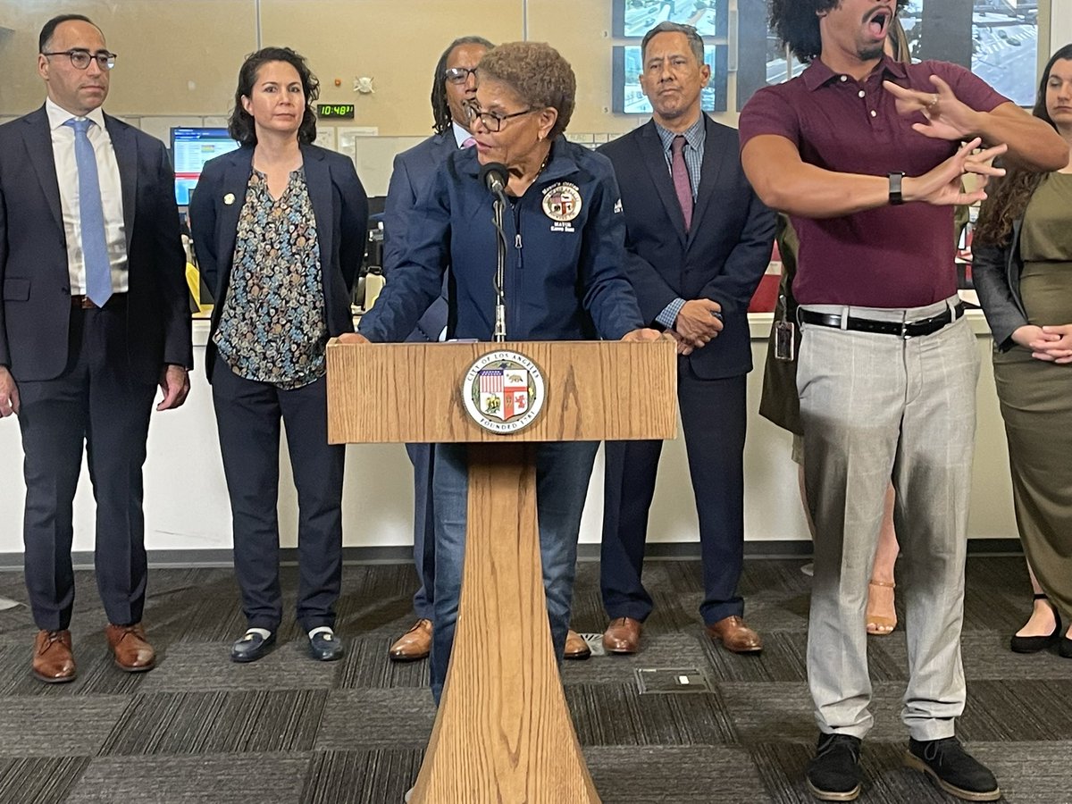 Los Angeles Mayor Karen Bass said to be contemplating a curfew to end overnight protests and violence in downtown L.A. 

In 1992 Mayor Bradley ordered a dusk-to-dawn curfew April 3-May 2, following the acquittal of LAPD officers in the Rodney King case. 

@KNXnews