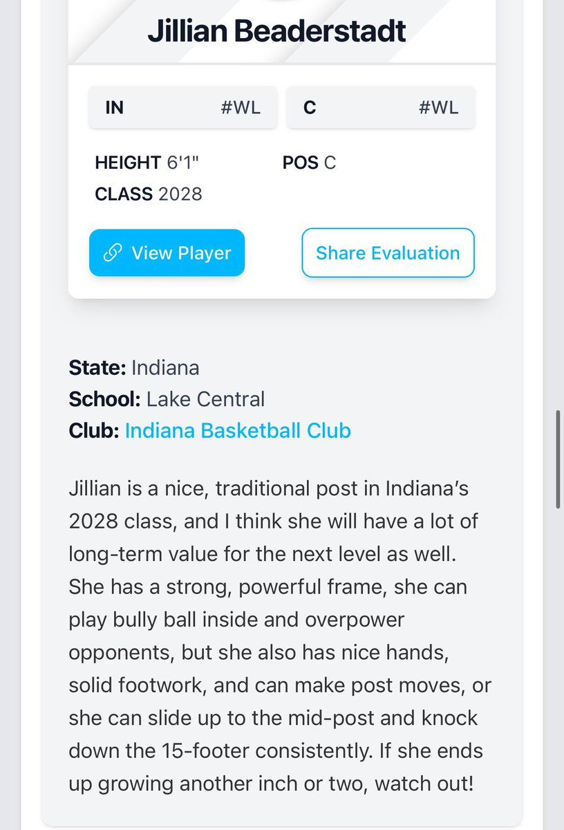 Jill Beaderstadt (@jillbeaderstadt) on Twitter photo Had a great time at Indiana Wesleyan for summer varsity girls basketball with <a href="/LakeCentralGBB/">Lake Central Girls’ Basketball</a>! Thank you <a href="/PrepGirlsHoops/">Prep Girls Hoops 🏀</a> for the write up!
<a href="/IBC15U3SSB/">Indiana Basketball Club 15U 3SSB</a> <a href="/IBCWBB/">Indiana Basketball Club</a> Had a great time at Indiana Wesleyan for summer varsity girls basketball with <a href="/LakeCentralGBB/">Lake Central Girls’ Basketball</a>! Thank you <a href="/PrepGirlsHoops/">Prep Girls Hoops 🏀</a> for the write up!
<a href="/IBC15U3SSB/">Indiana Basketball Club 15U 3SSB</a> <a href="/IBCWBB/">Indiana Basketball Club</a>