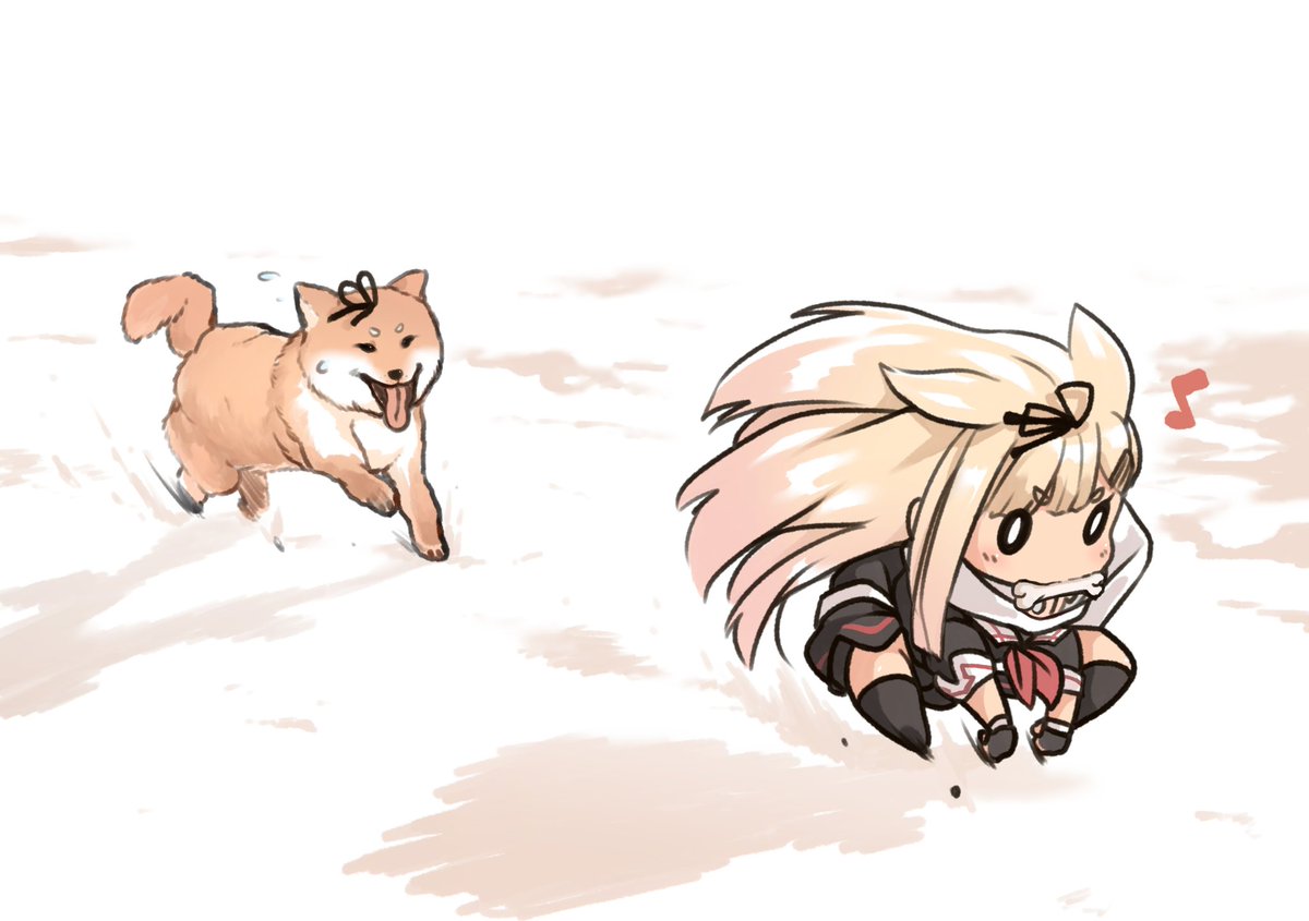 夕立(艦これ) ,夕立改二 「#原作の隣に自分の絵を貼る」|Tダイソン@ギガドレイン🐶🌸のイラスト