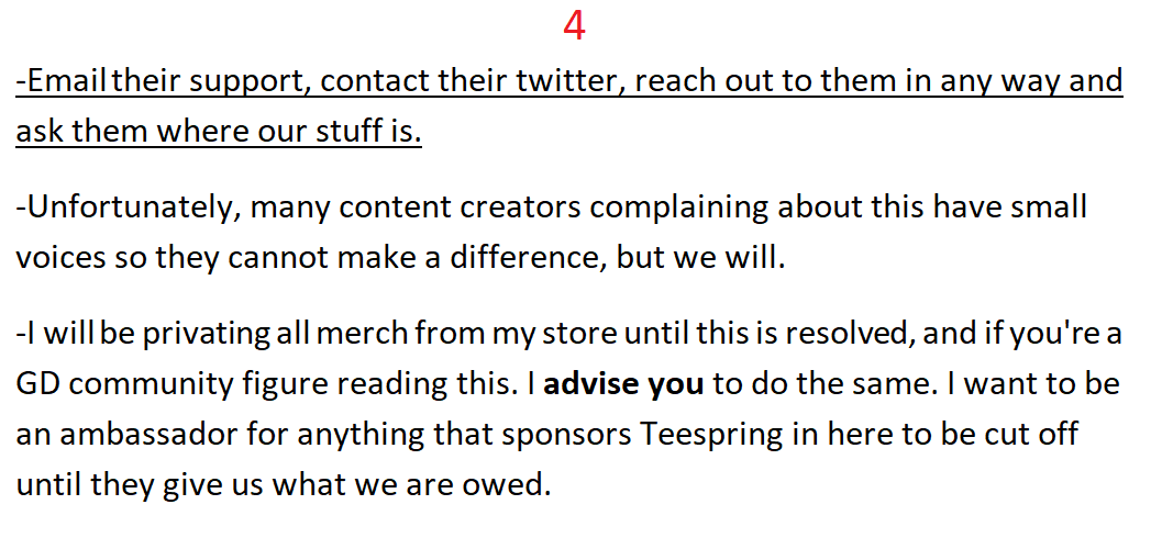 IMPORTANT!!!

Please read and retweet to spread the word.

Teespring needs to be transparent with me, my friends, fans, and hundreds of other merch creators.

Contacts will be in the replies.